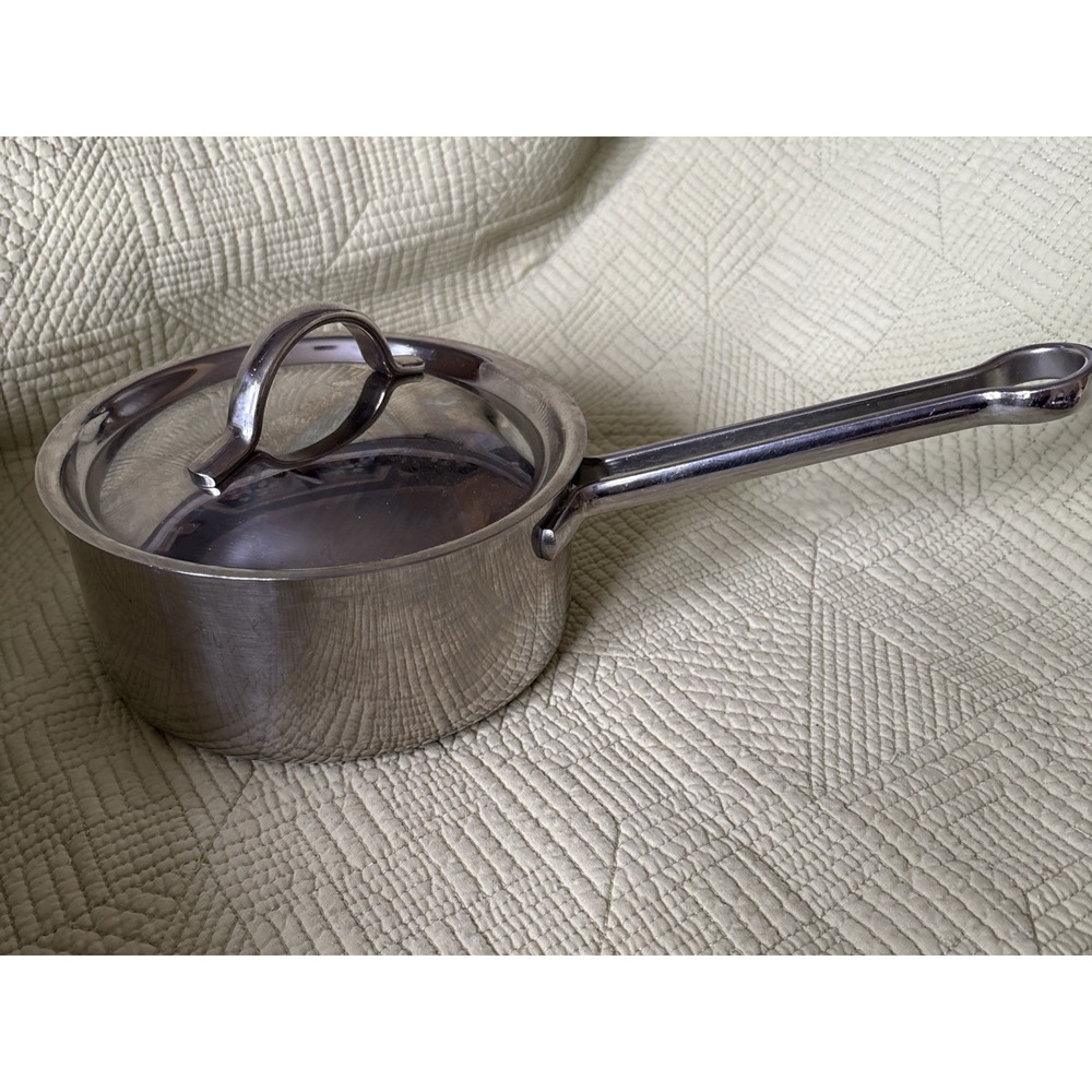 Vtg Revere Ware ProLine 6725 1.5 Qt StainlessSteel Copper Core Saucepan Lid Kore